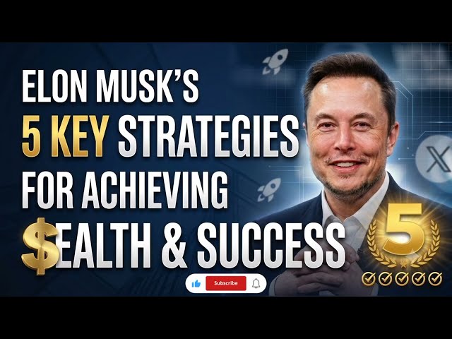 World Richest Man | Elon Musk | Top 5 Success Tips | How to Become Rich 