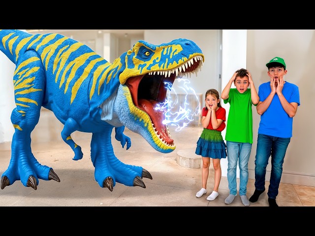 Dinosaur Stories for Children | Jason and Friends Play with Dino Toys