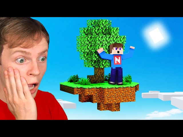 Playing MINECRAFT SKYBLOCK! (First Try)