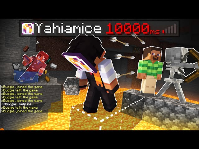 Can YOU beat minecraft on 10,000 PING?