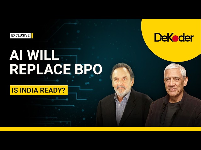 AI Will Replace BPO? Vinod Khosla on India’s Biggest Economic Shift | Prannoy Roy | DeKoder