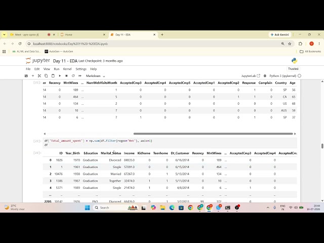 Day 11 - Exploratory Data Analysis (EDA) Complete Tutorial | Data Cleaning, Visualization & Insights