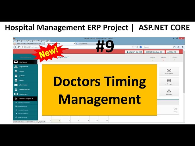 ASP.NET CORE 6.0: Hospital management System | Day-9 | beginner to advance tutorial