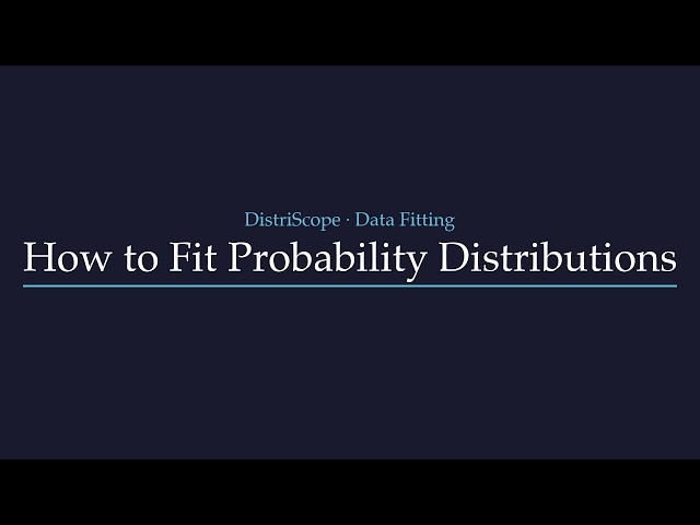 Which probability distribution actually fits your observed data—and what does “best” really mean?