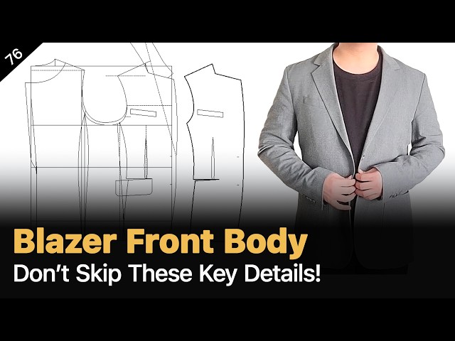 Step-by-Step Blazer Pattern – Drafting the Front Panel Correctly