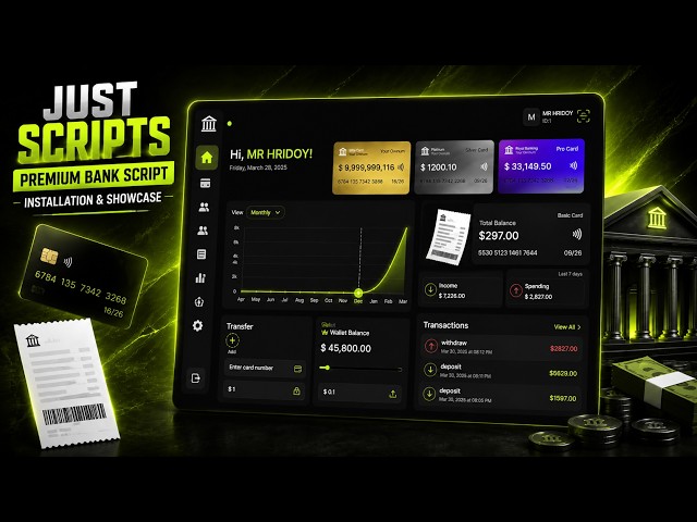 JUSTS BANK 💳 | Premium Banking System for FiveM | Installation & Showcase