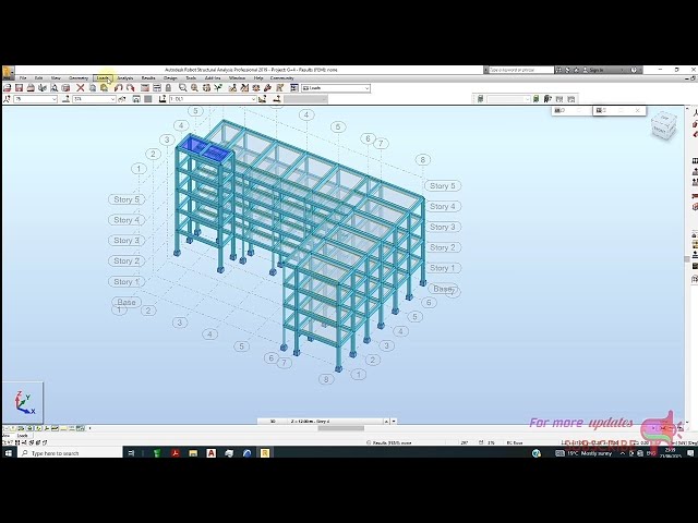 COMPLETE REINFORCED CONCRETE BUILDING DESIGN IN ROBOT STRUCTURAL ANALYSIS.