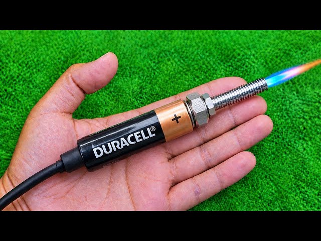 🔥Never Buy a Welding Machine Again! Just Insert a Tire Valve into a Battery! 😱
