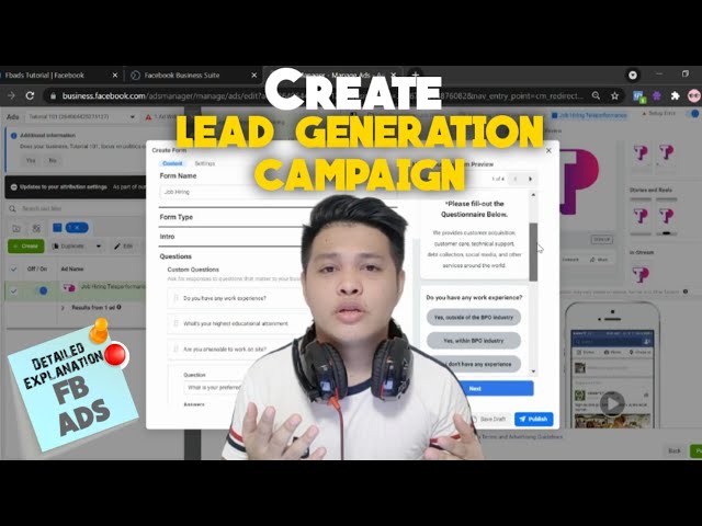 Lead Generation Campaign | Step-by-step Tutorial (Tagalog) [V.10] #FacebookAds2021