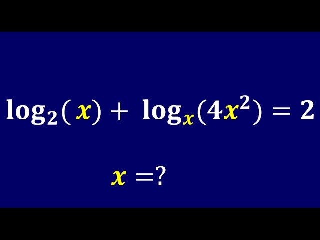 Can You Solve This Logarithmic Equation? Look Again.