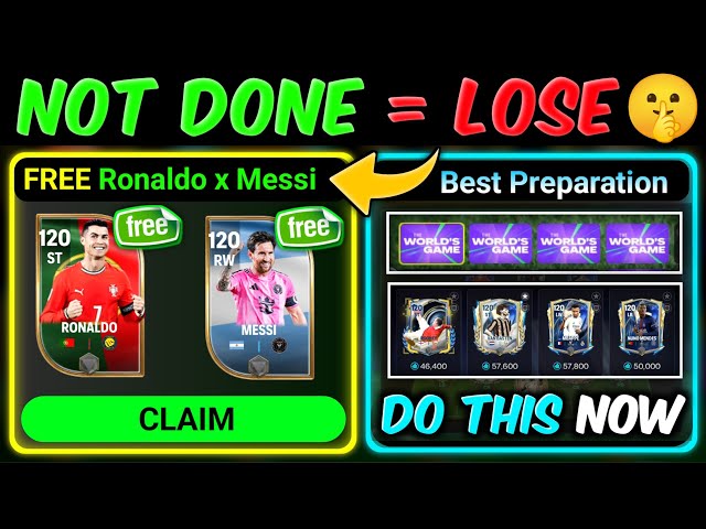 FREE Ronaldo x Messi - World's Game Preparation Tips By Mr. Believer