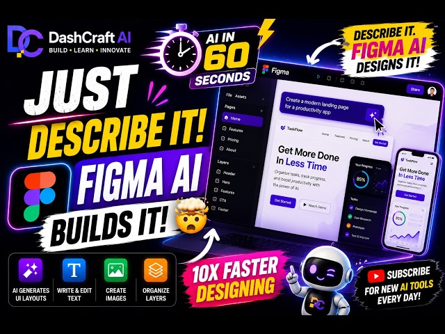 Figma AI Designs Your UI in Seconds! 🤯 | AI in 60 Seconds
