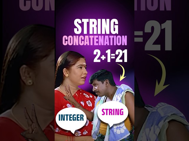 String Concatenation in Tamil | Python | Java | C# | PHP | Kaashiv Infotech PHP #shorts #reels