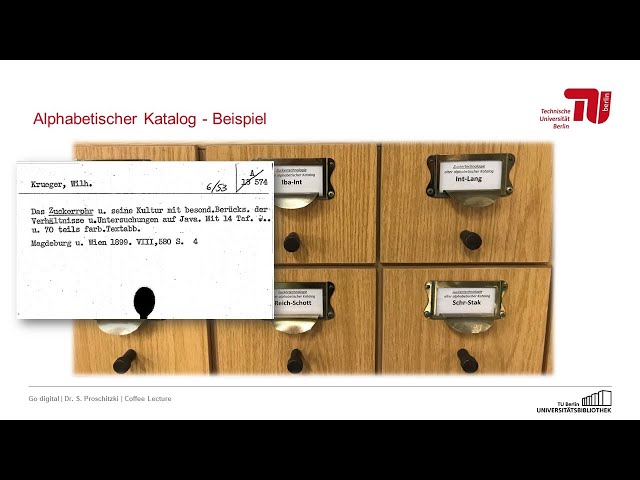 Go digital - Vom Zettel zur Online-Datenbank