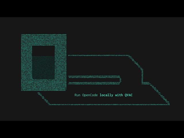 Run OpenCode locally with QVAC
