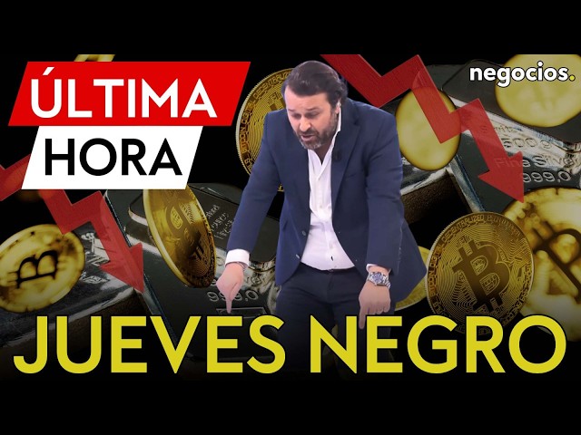 ÚLTIMA HORA | Jueves negro en los mercados: Bitcoin y plata caen sin freno y arrastran a Wall Street
