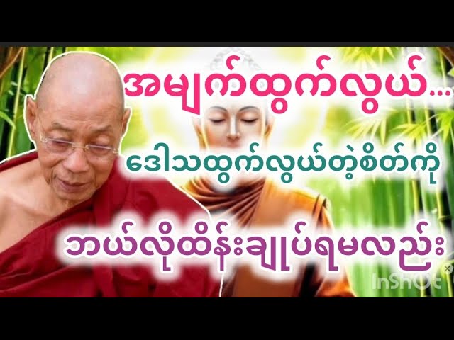 ဒေါသထွက်လွယ်တဲ့စိတ်ကိုထိန်းချုပ်နည်း#ပါချုပ်ဆရာတော်တရားများစုစည်းရာ #dhammatalks in Myanmar 