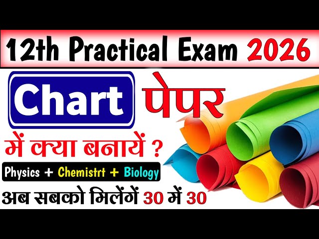 प्रैक्टिकल चार्ट में क्या बनाएं | Class 12 Physics, Chemistry, Biology practical chart me kya banaye