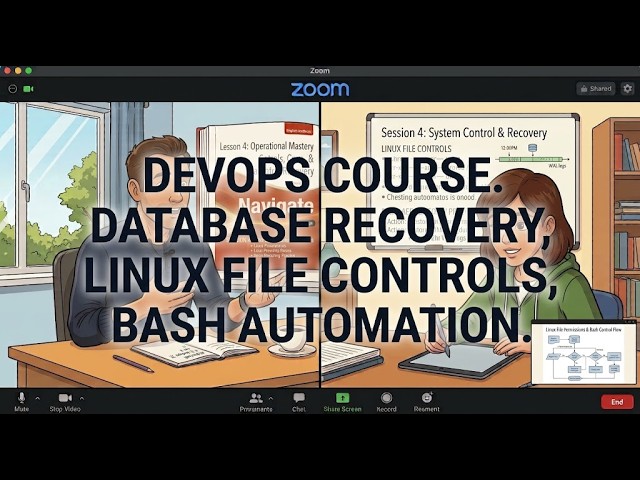 DevOps Course. Database Recovery, Linux File Controls, Bash Automation