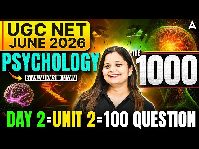 UGC NET Psychology Marathon Class | UGC NET Psychology Unit 2 Research Methodology & Statistics #2