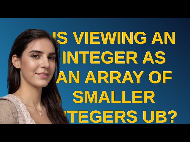 Is viewing an integer as an array of smaller integers UB?