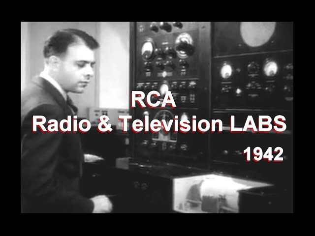 Tecnología de los años 40 de RCA Laboratories, radio, televisión, tecnología de tubos de vacío, h...