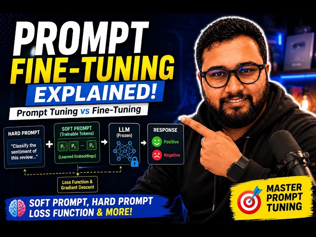 Prompt Fine-Tuning Explained | Prompt Tuning vs Fine-Tuning | Soft Prompt vs Hard Prompt | AI
