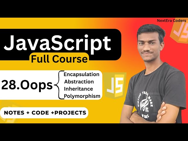 OOPs in JavaScript Explained with Real Examples | Classes, Objects, Inheritance, Polymorphism