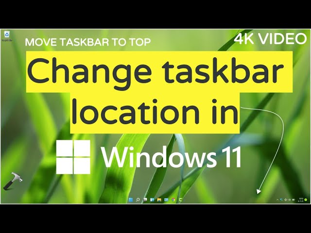 Change taskbar location in Windows 11