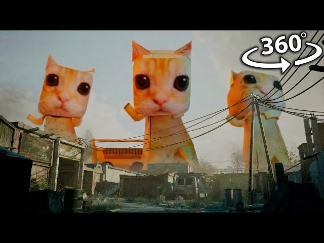 Ay mi Gatito Miau Miau Animation [360° VR Video] [Siren Head] MONTAGEM MIAU (Letra)