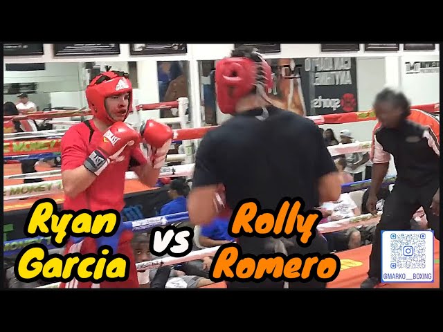 Ryan Garcia vs Rolly Romero Ryan SPARRING. Ryan gets roughed up