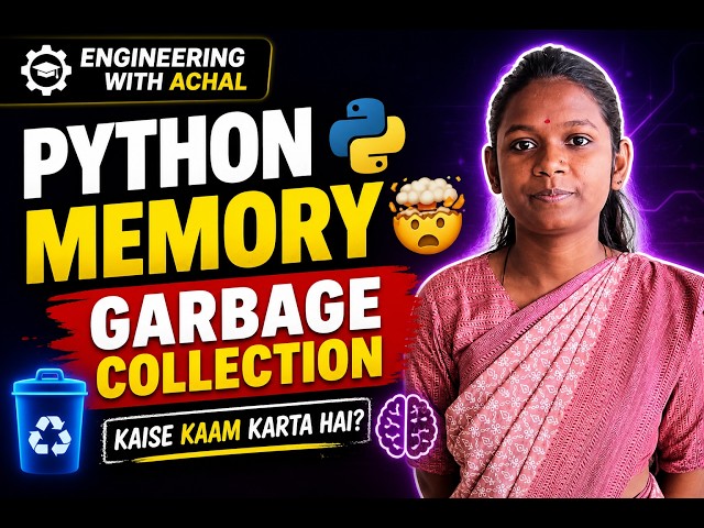 👉 Python Memory Management Explained 🔥 Garbage Collection Easy Hindi | Interview Ready