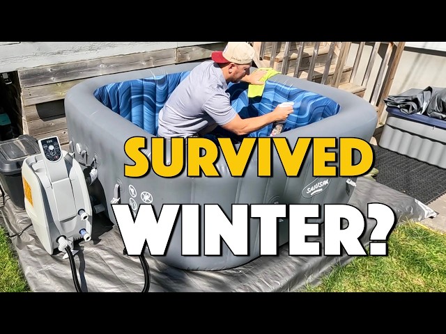 Will an Inflatable Hot Tub Survive Winter Storage? SaluSpa Coronado Full Setup + Chemicals