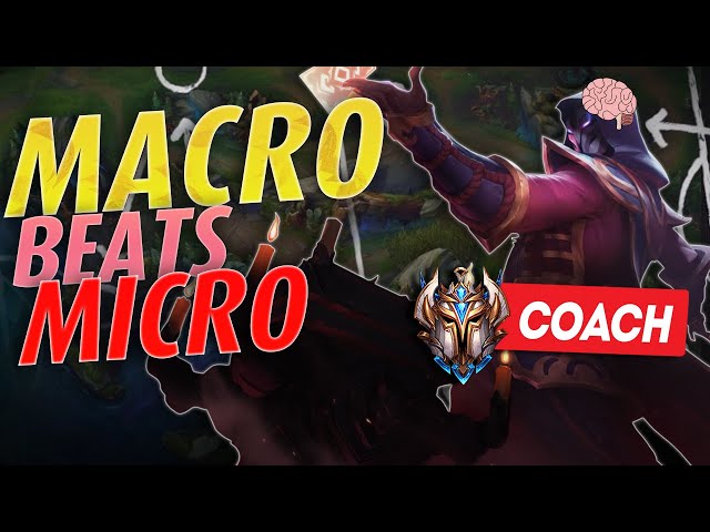 MACRO over Micro EVERY SINGLE TIME.. I taught him how! LoL Coaching