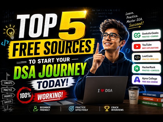 yt channels to start DSA Resources Every Beginner Should Know in 2027!