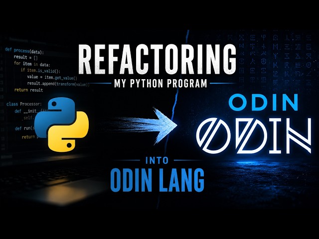 Refactoring my Python Code Into Odin-Lang| Learning GUI's with Odin