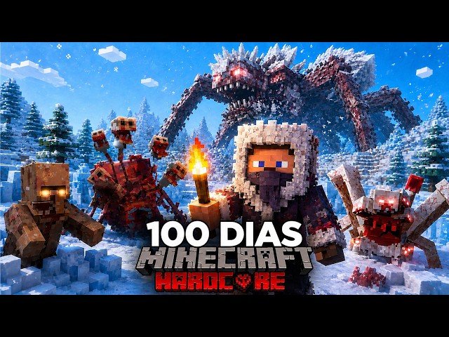 I survived 100 days in a polluted winter in Minecraft Hardcore