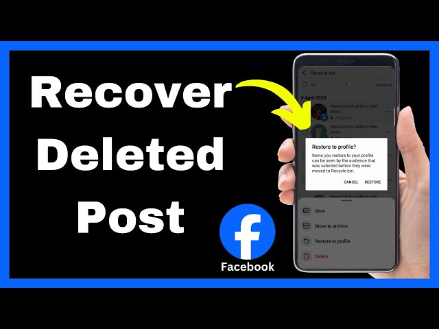 How To Recover A Deleted Post On Facebook - Quick Tutorial