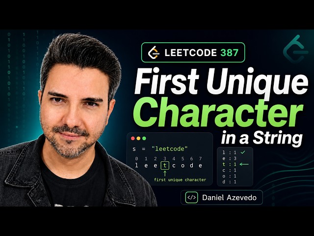 [Leetcode] First Unique Character in a String (387)