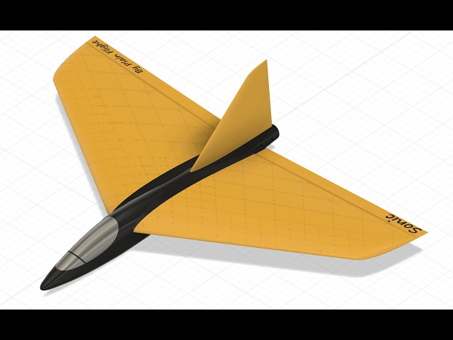 Print This RC Plane - Sonic Delta Wing