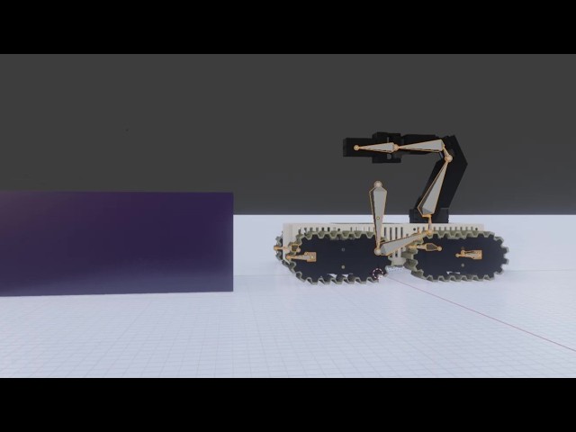 Simulation of exploration robot movements