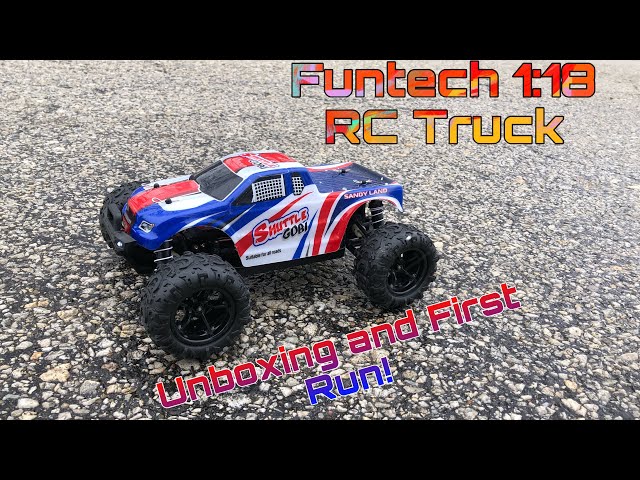 Funtech 1:18 RC Truck - Unboxing and First Run!