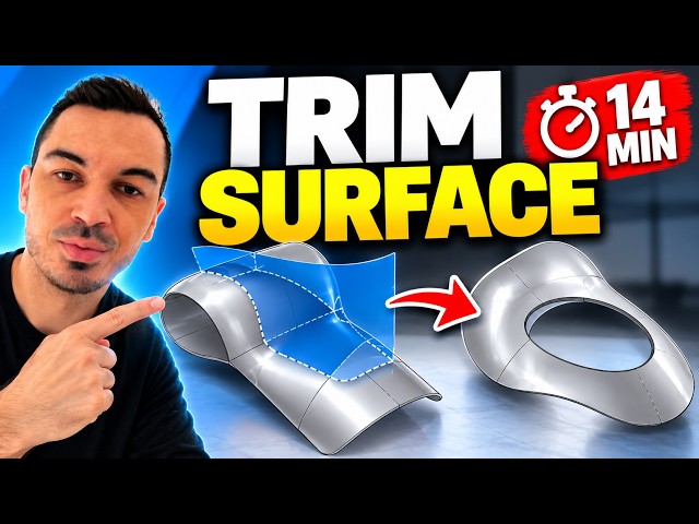 SOLIDWORKS Trim Surface Tutorial — Master It in 14 Minutes