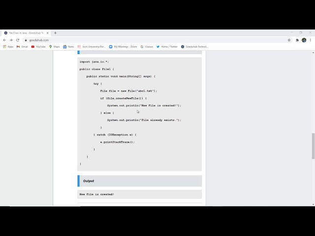 File Class in Java | Constructors of File Class