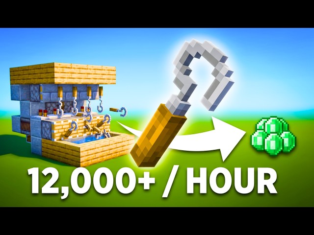 The EASIEST Automatic Tripwire Hook & Emerald Farm in Minecraft 26+