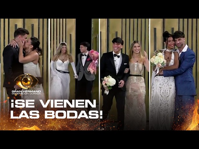 Gran Hermano se viste de fiesta: exparticipantes reingresaron a la casa para celebrar sus bodas