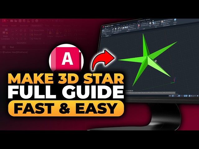 How To Make 3D Star in AutoCAD (𝟮𝟬𝟮𝟲) | 100% WORKS | NO Yapping, To The Point! | FAST & EASY