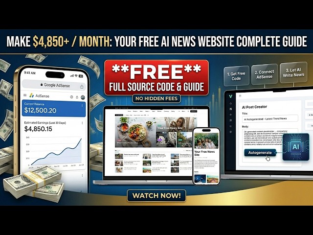 Free AI News Website Script | Auto-Publish Articles and Monetize with Google AdSense