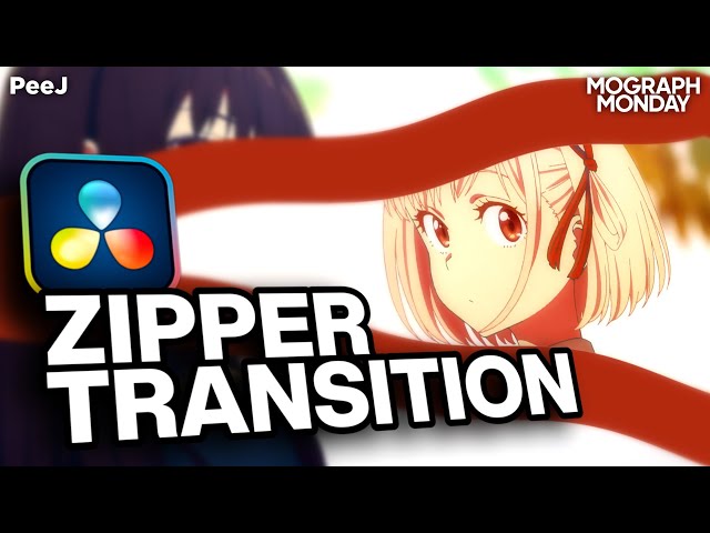 DaVinci Resolve | Zipper Transition | Mograph Monday