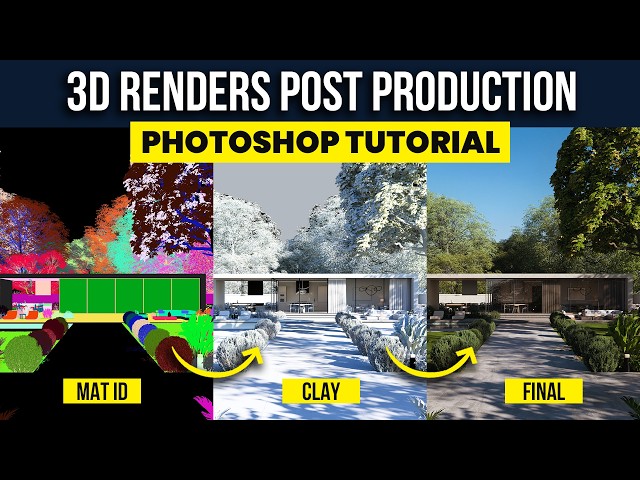 3D Render Post Production in Photoshop - Step by Step